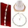 1298 Bransoletka elegancka złota 17+3cm pozłacana 14k Xuping Austrian Crystal